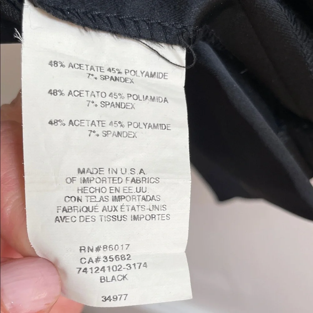 bebe Black V-Neck Midi Dress Made in USA beautiful quality - Picture 4 of 4